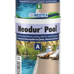 Полиуретановая алифатическая краска для бассейнов NEODUR POOL A+B 1кг, Ral 9003 белый, УФ стойкая,химстойкая