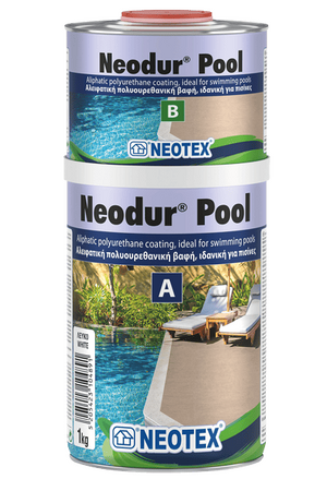 Полиуретановая алифатическая краска для бассейнов NEODUR POOL A+B 1кг, Ral 1533