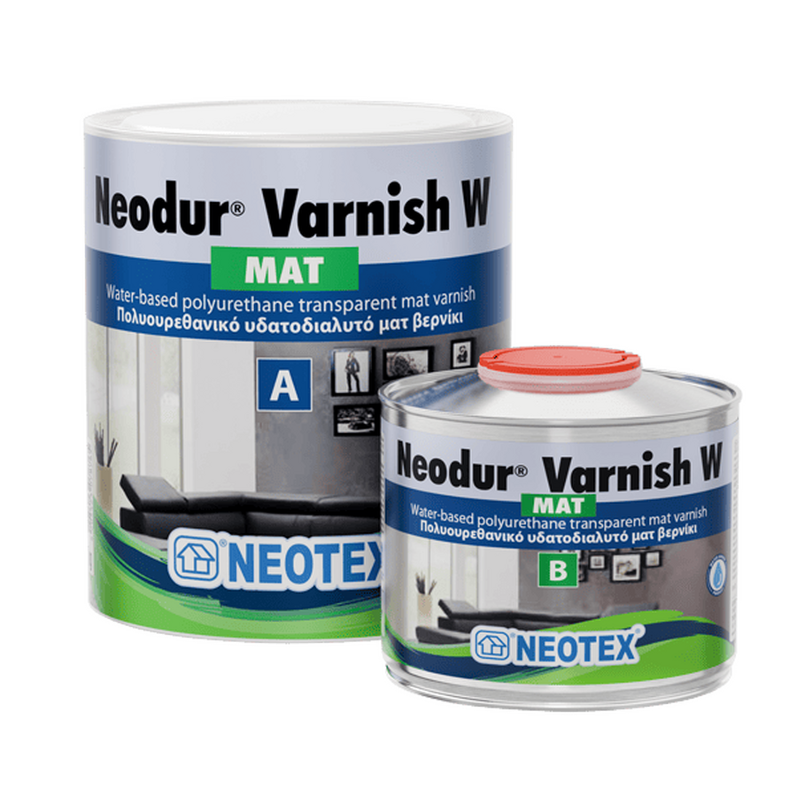 Полиуретановый алифатический матовый лак Neodur®Varnish W Mat 0,8 кг(водный)
