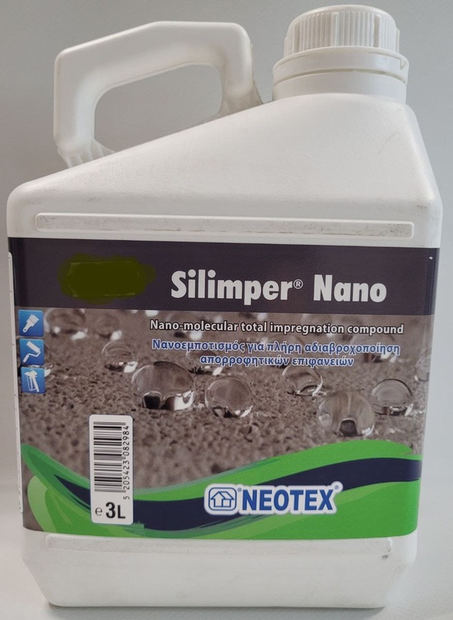 Водоотталкивающая и гидроизоляционная пропитка Silimper® Nano 3л