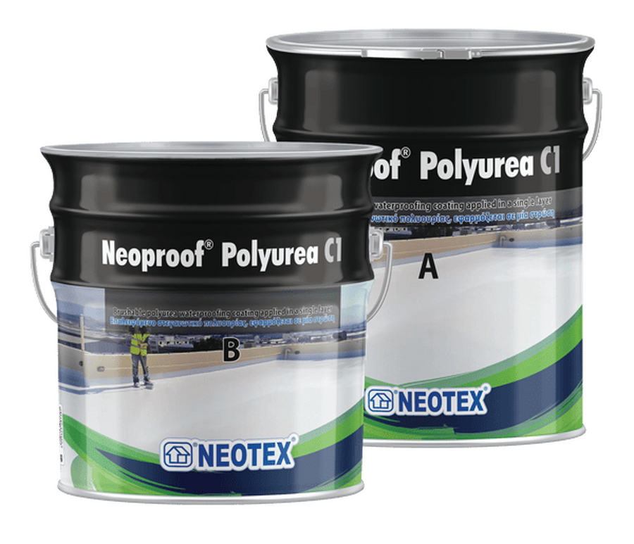 Гидроизоляция на основе алифатической полимочевины Neoproof® Polyurea C1 А+В 20кг