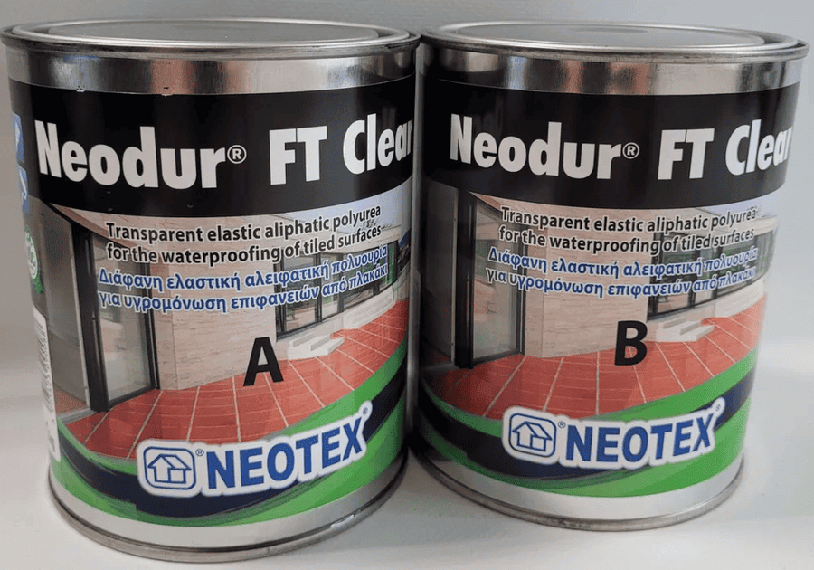 Прозрачная гидроизоляция из алифатической полимочевины Neodur® FT Clear 2кг