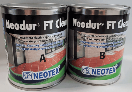 Прозрачная гидроизоляция из алифатической полимочевины Neodur® FT Clear 2кг