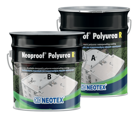 Гидроизоляционная мастика из алифатической полимочевины Neoproof® Polyurea R White 19кг