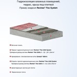Гидроизоляция влажных помещений, террас, крыш под плиткой.